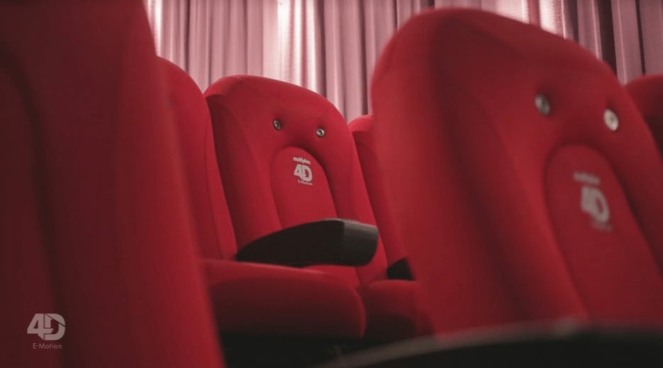 Detalle de butacas 4D de Multiplex Lavalle