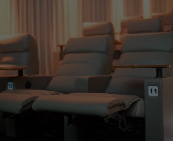 Butaca reclinable de la Sala Platinum de Multiplex